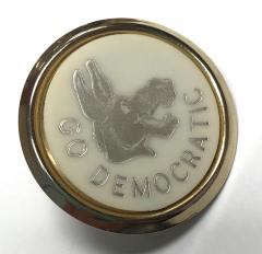 Pinback Button, Go Democratic 