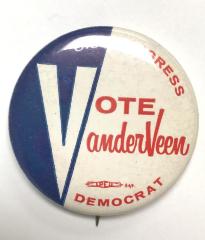Pin-Back Button, Vote VanderVeen