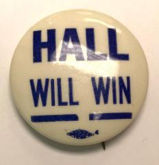 Pin-Back Button, Hall Will Win
