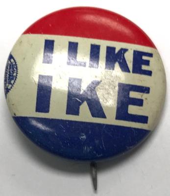 Pin-Back Button, I Like Ike
