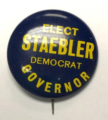 Pin-Back Button, Elect Staebler