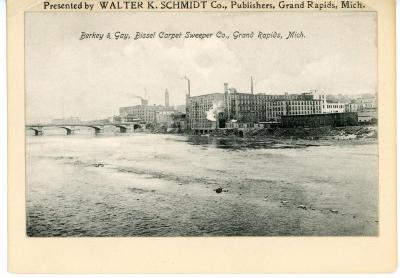 Postcard, Berkey &amp; Gay Furniture Company and Bissell Carpet Sweeper Company
