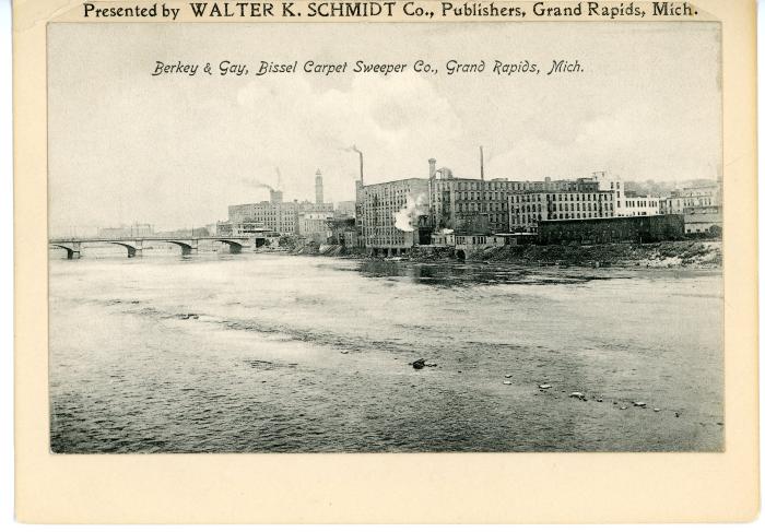 Postcard, Berkey &amp; Gay Furniture Company and Bissell Carpet Sweeper Company