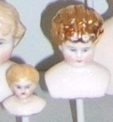 China Doll Heads With Blonde Hair, Small (2)