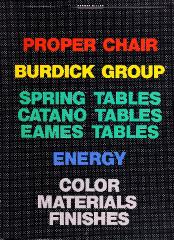 Trade Catalog, Herman Miller, Inc., Proper Chair, Burdick Group, et al.