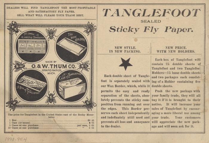 Advertisement, Tanglefoot