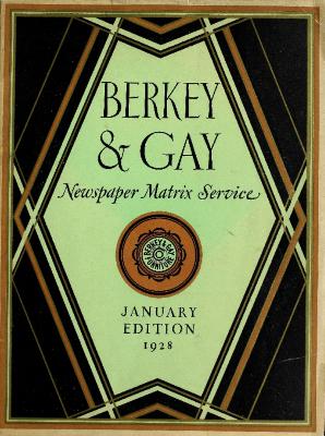 Catalog, Berkey &amp; Gay Furniture Company, Newspaper Matrix Service