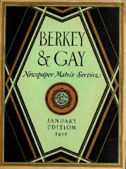 Catalog, Berkey &amp; Gay Furniture Company, Newspaper Matrix Service