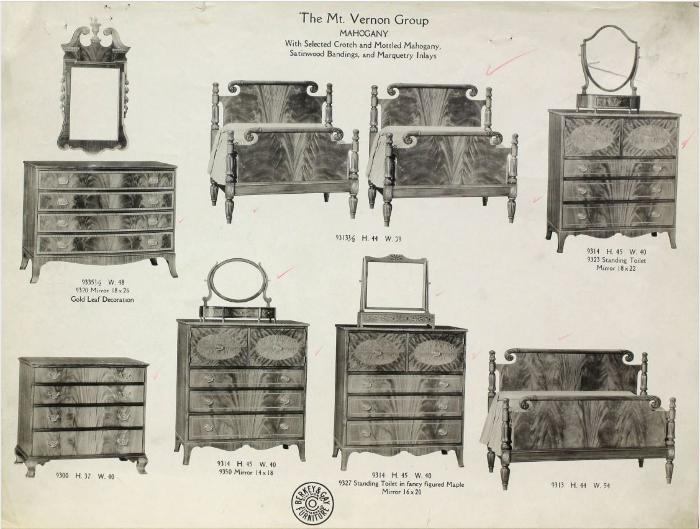Furniture Plate, Berkey &amp; Gay Furniture Company, The Mt. Vernon Group