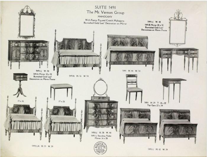 Furniture Plate, Berkey &amp; Gay Furniture Company, The Mt. Vernon Group