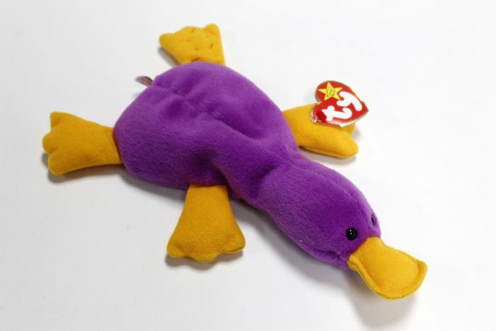 Patti Platypus Beanie Baby Stuffed Toy