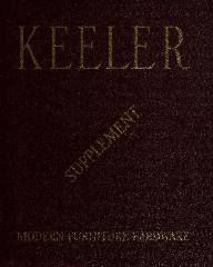 Supplement, Keeler Brass Company, Modern Furniture Hardware, Catalog No. 45