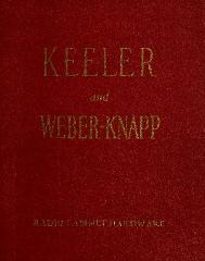 Trade Catalog, Keeler Brass Company &amp; Weber-Knapp Company, Radio Cabinet Hardware, Catalog No. 44