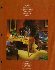 Trade Catalog, Kindel Furniture Company, 18th Century English and American Collection of Occasional Tables