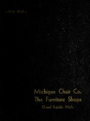Trade Catalog, Michigan Chair Company, The Furniture Shops
