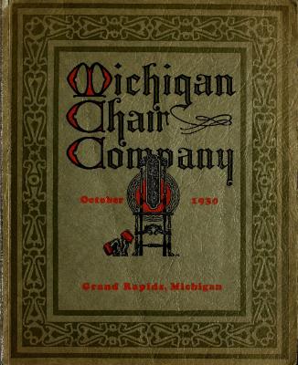 Trade Catalog, Michigan Chair Company