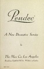 Booklet, Robert W. Irwin Company, Pendec: A New Decorative Service
