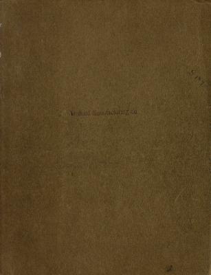 Trade Catalog, Waddell Manufacturing Company, Catalogue and Revised Price List No. 21