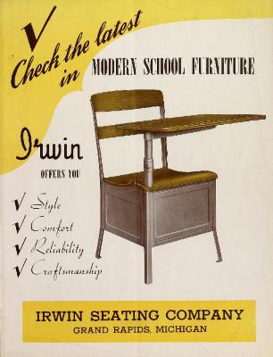 Trade Catalog, Irwin Seating Company, Modern School Furniture