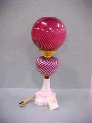 Milk Glass Table Lamp