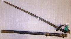 Sword, Model U.S. 1850 Regulation Foot Officer's And Scabbard