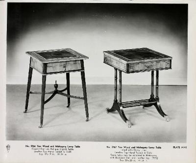 Furniture Plates (10), William A. Berkey Furniture Company