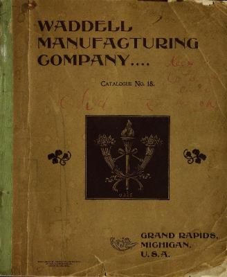 Trade Catalog, Waddell Manufacturing Company, Revised Price List No. 18