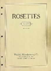 Trade Catalog, Waddell Manufacturing Company, Section 'R' Rosettes