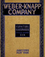 Trade Catalog, Weber-Knapp Company, Furniture Hardware, Catalog Number Six
