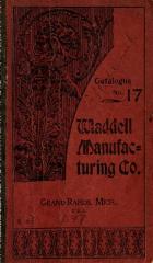 Trade Catalog, Waddell Manufacturing Company, Catalogue No. 17
