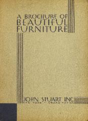 Trade Catalog, John Stuart, Inc., A Brochure of Beautiful Furniture