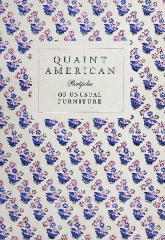 Trade Catalog, Carl Forslund, Inc., Quaint American Portfolio of Unusual Furniture