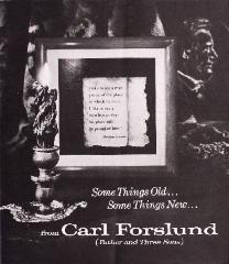 Trade Catalog, Carl Forslund, Inc., Some Things Old, Some Things New