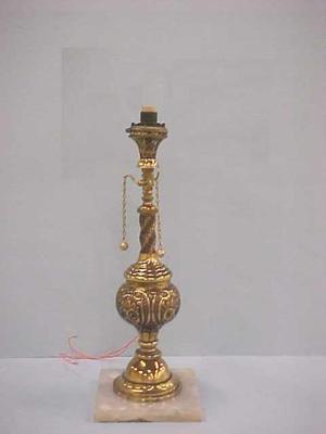 Gas Table Lamp With Marble Base