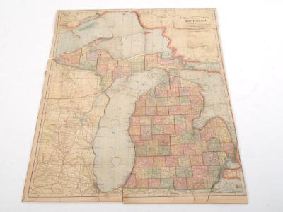 Puzzle, Michigan Map