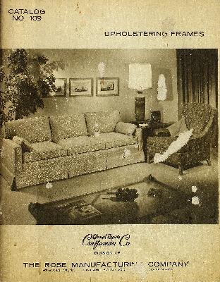 Trade Catalog, Grand Rapids Craftsman Company, Upholstering Frames, Catalog No. 109