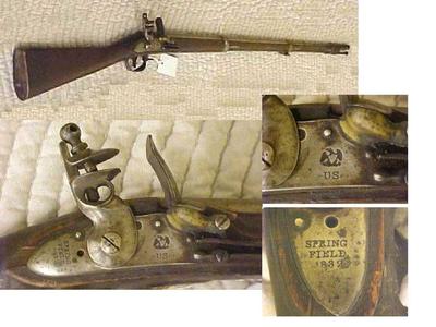 Musket, Springfield Model 1816 .69 Caliber Flintlock