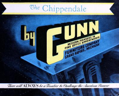 Trade Catalog, Gunn Furniture Company, The Chippendale Suite