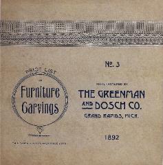 Trade Catalog, The Greenman and Dosch Company, Price List,  No. 3