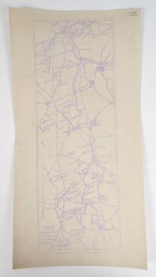 Map, Advance Of The 32nd Division, 1918, World War I