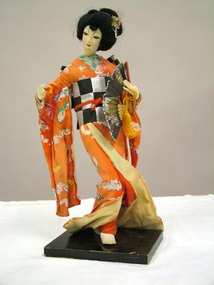 Japanese Female Doll On Stand