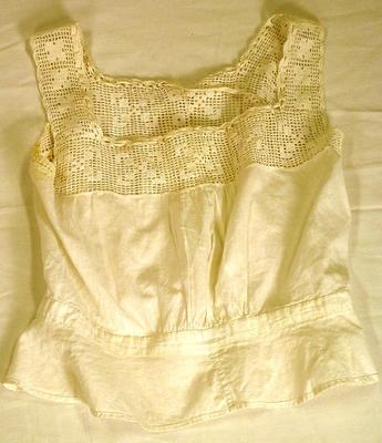 Woman's Corset Cover, Crocheted Trim