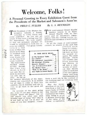 Magazine, The Grand Rapids Furniture Record, Special Banquet Edition