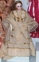 Fashion Doll, Bisque Swivel-head Woman In Tan Dress