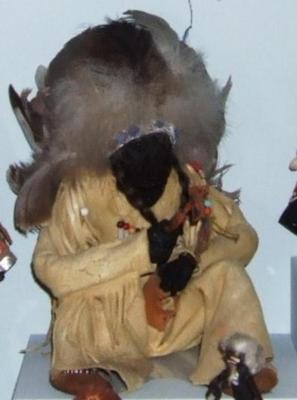 Doll, Native American Apple Head, 'chief Shining Eagle'