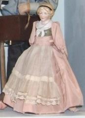 Bisque Half Doll, Torso Of Small Girl
