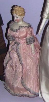 Parian Doll With Molded Blonde Hair, 'lydia Merrick'