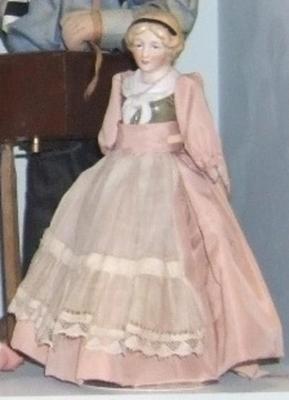 Bisque Half Doll, Torso Of Small Girl