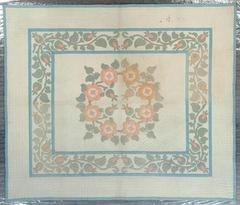 Kit Quilt,appliqued, Center Rose Medallion With Rose Bud Border