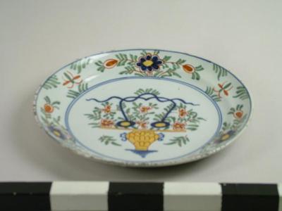 Plate, Decorative Delftware